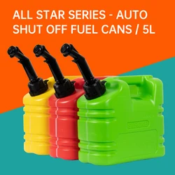 Tambour à essence épais en plastique, 5l, pratique, pour voiture, moto, réservoir de carburant 