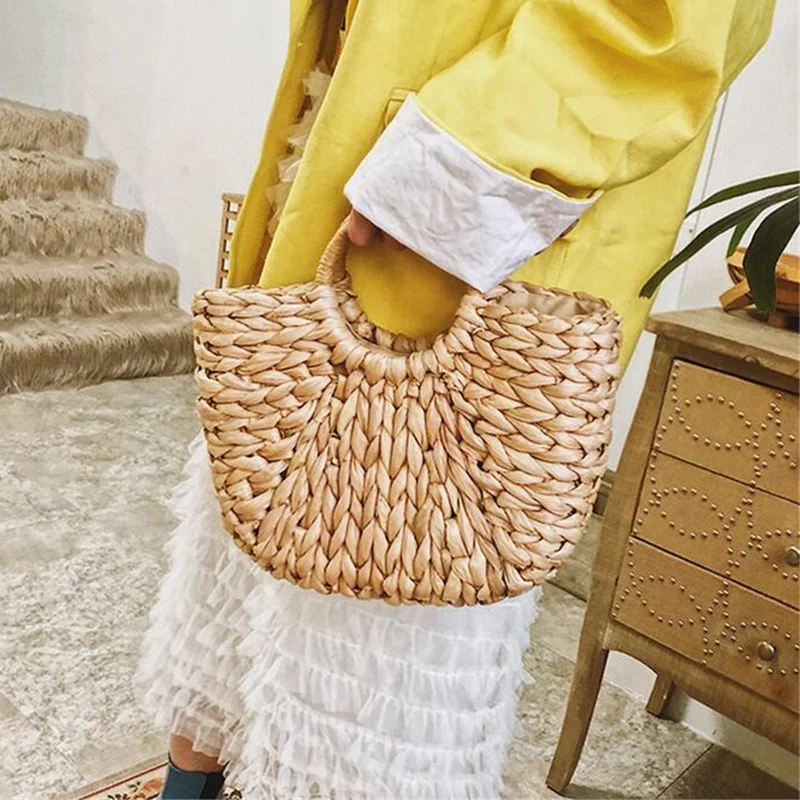 Multi-styles Straw Bags Handmade Summer Woven Beach Ladies Shoulder Bag Bohemia Bali Travel Female Holiday Handbags