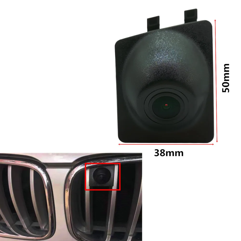 YIFOUM HD CCD 자동차 전면보기 주차 야간 투시경 BMW X3 G01 용 포지티브 방수 로고 카메라 2018 2019 2020