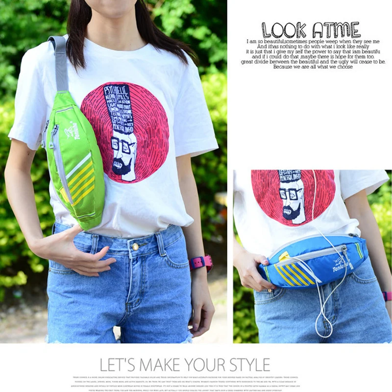 Сумка для бега приталенная стандартная поясная сумка унисекс Ультралегкая