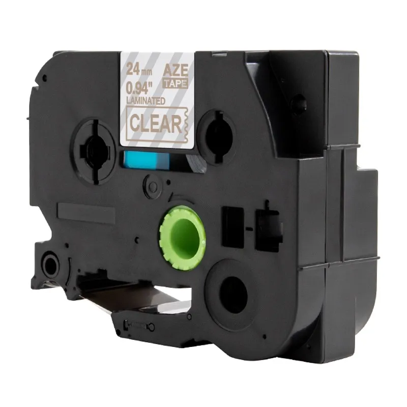 AZe-154 Unistar TZe251 24 мм ленты для принтера, совместимые с Brother P-touch ламинированная этикетка, ленты черного цвета на белом TZ TZe 251 651 TZe-251 - Цвет: AZe-154