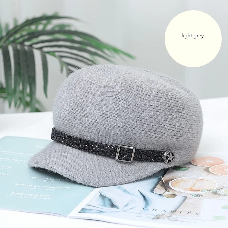 Winter British Style Octagonal Cap Brim Newsboy Hat Beret Hat For Women Wholesale men's french beret