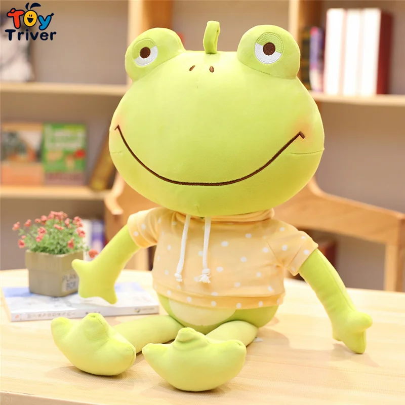 1 шт. Kawaii лягушка плюшевая игрушка Triver мягкие животные кукла подушка детские игрушки для мальчиков и девочек подарок на день рождения Домашний декор - Цвет: 3