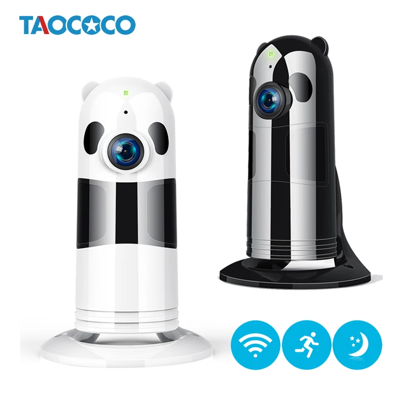 

1.3MP HD Home Security IP Camera WiFi 960P Wireless Panda Baby Monitor Motion Detection Mini Camera Surveillance Camera White