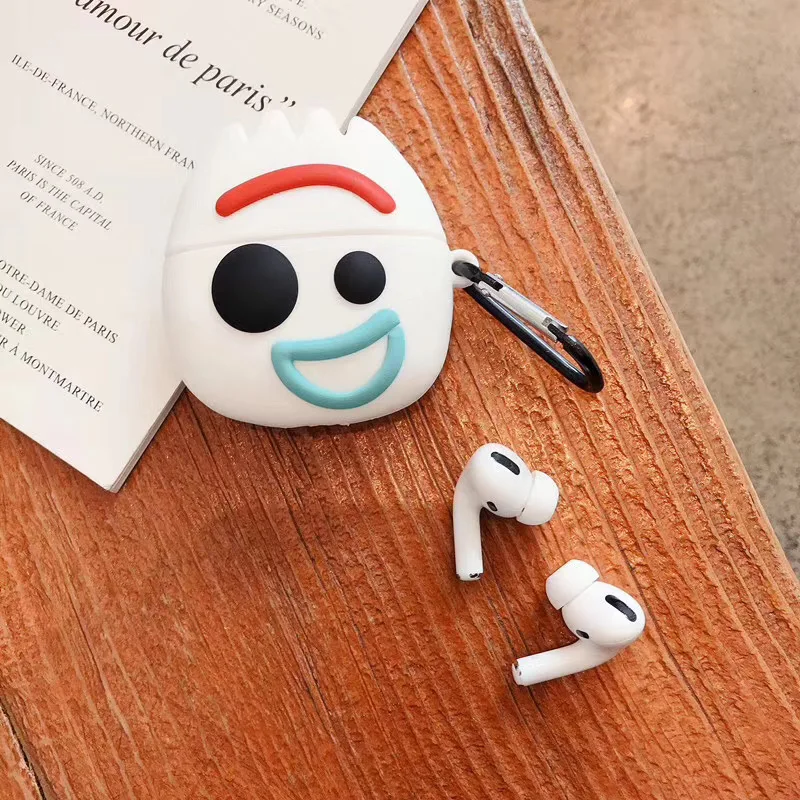 Силиконовый чехол для наушников AirPods pro с Bluetooth для Airpods 3, милая история игрушек мультфильма Forky, защитный чехол на заднее кольцо