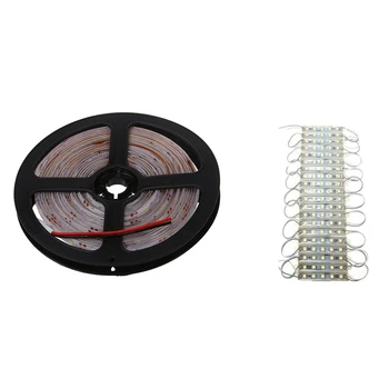 

Waterproof 5M LED 300 x 3528 SMD DC12V Natural White 20W IP65 Light Strip & 5050 LED Module 5 SMD Strip Waterproof Strip