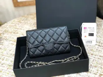 

2020Women luxury caviar leather Wallet top quality designer brand Clutch card holder feminine purse cellphone pouch long Wallet