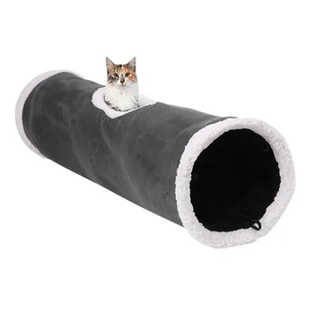 

Pet Cat Tunnel Suede Collapsible Hideaway Tube Outdoor Creative Long Cave Toys for Puppy Ferrets Rabbit Indoor Supplies