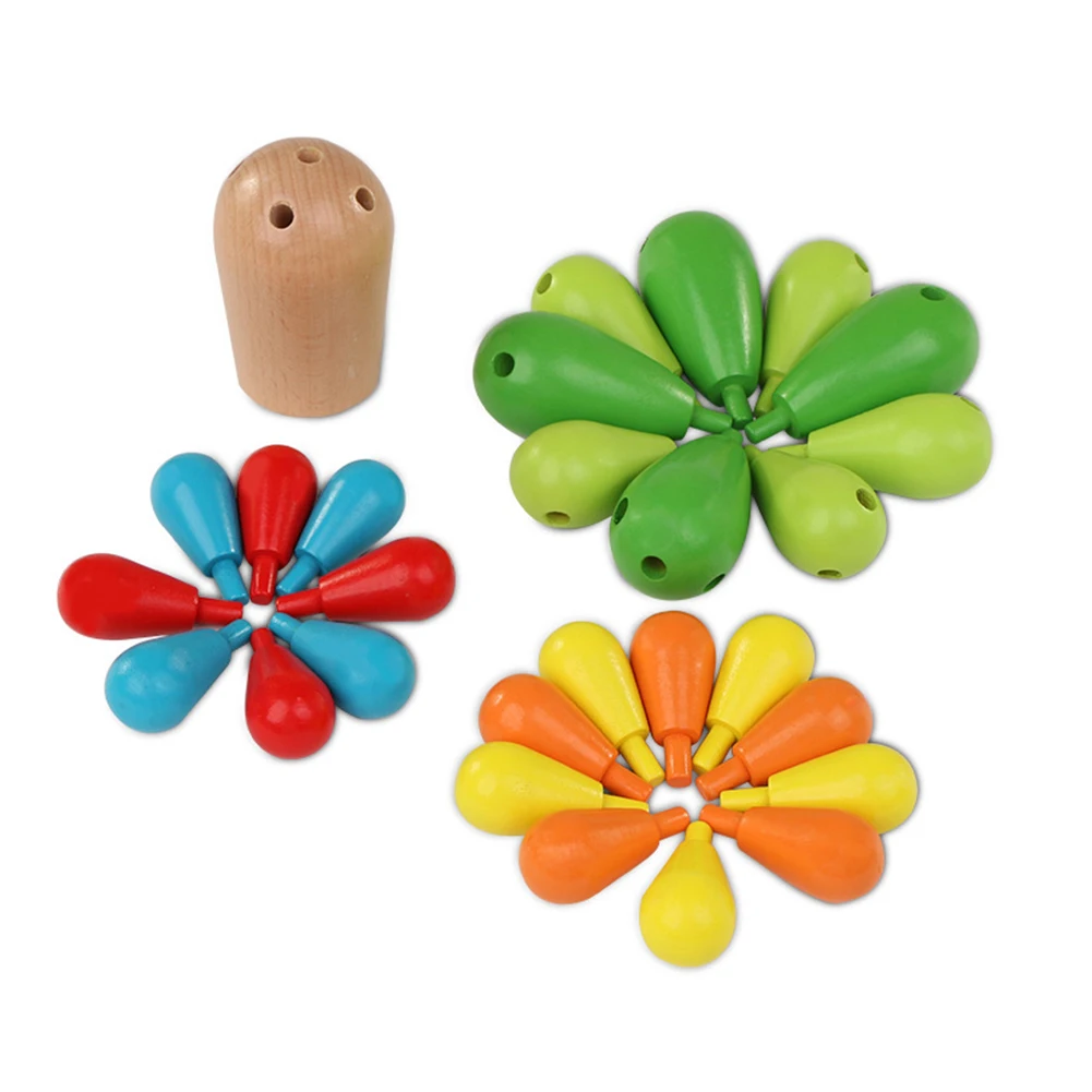 Игрушки для Vroege Onderwijs Houten Balanceren кактус игрушки Verwijderbare Bouwstenen voor B