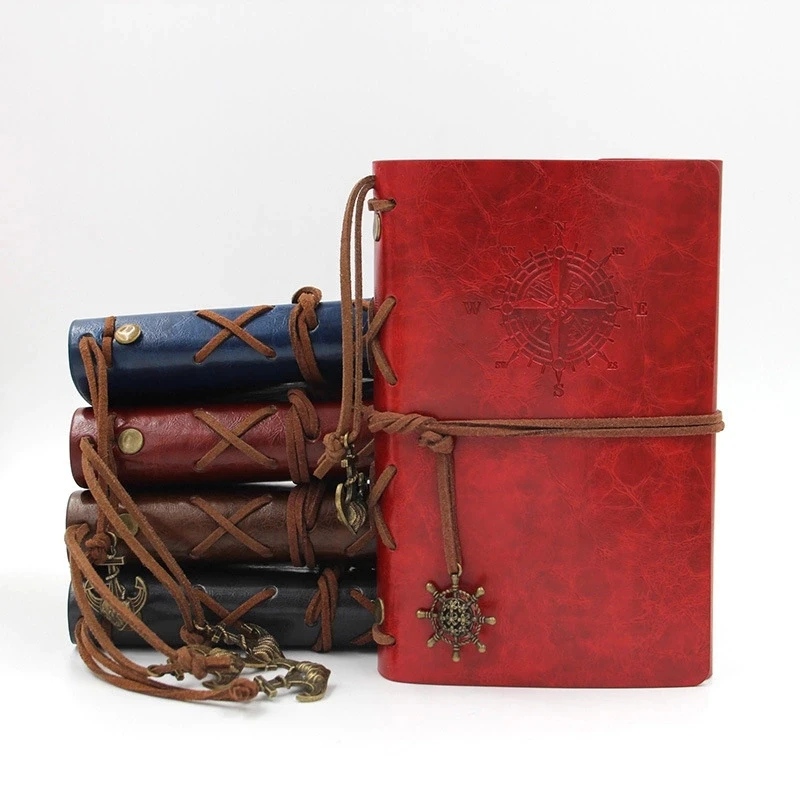Retro Diary Travel Planner PU Leather Notebook A7 Pocket Size Notepad Vintage Pirate Anchors Note Book Gift Traveler Journal Retro Diary Travel Planner PU Leather Notebook A7 Pocket Size Notepad Vintage Pirate Anchors Note Book Gift Traveler Journal