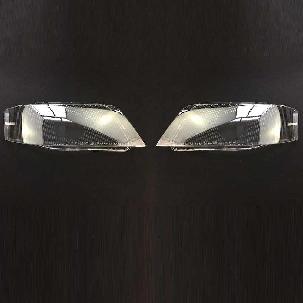 Для Audi A6 1999 2000 2001 2002 прозрачный автомобильный налобный фонарь с прозрачными линзами, передняя крышка для авто - Цвет: A Pair