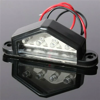 

Replacement License plate lights Accessory Tool Parts 2pcs 4 LED Lamp Bulb