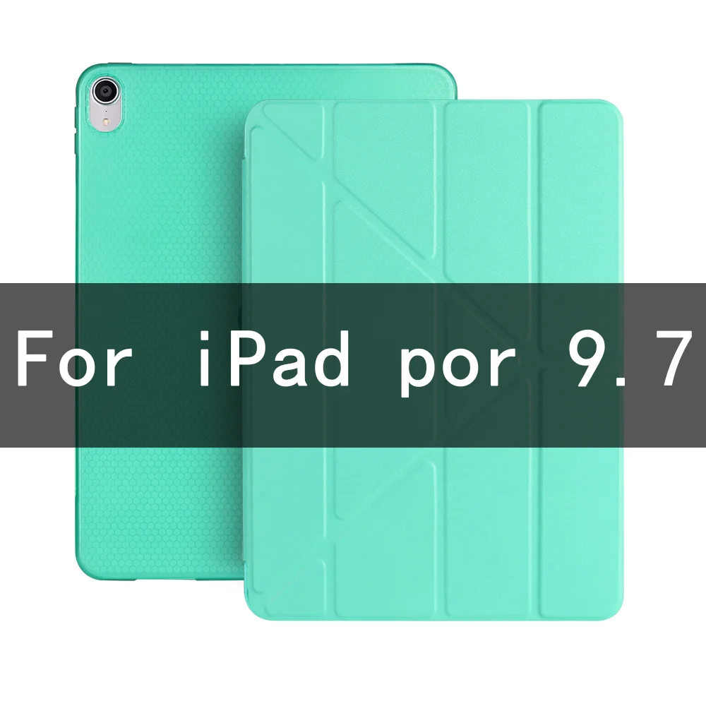 pro 9.7green Тонкий чехол Funda для ipad pro 11 ipad pro 9,7 ''11'' ТПУ задняя смарт-Крышка для Pro 9,7 дюймов ipad чехол с автоматическим сном/пробуждением - Цвет: pro 9.7green