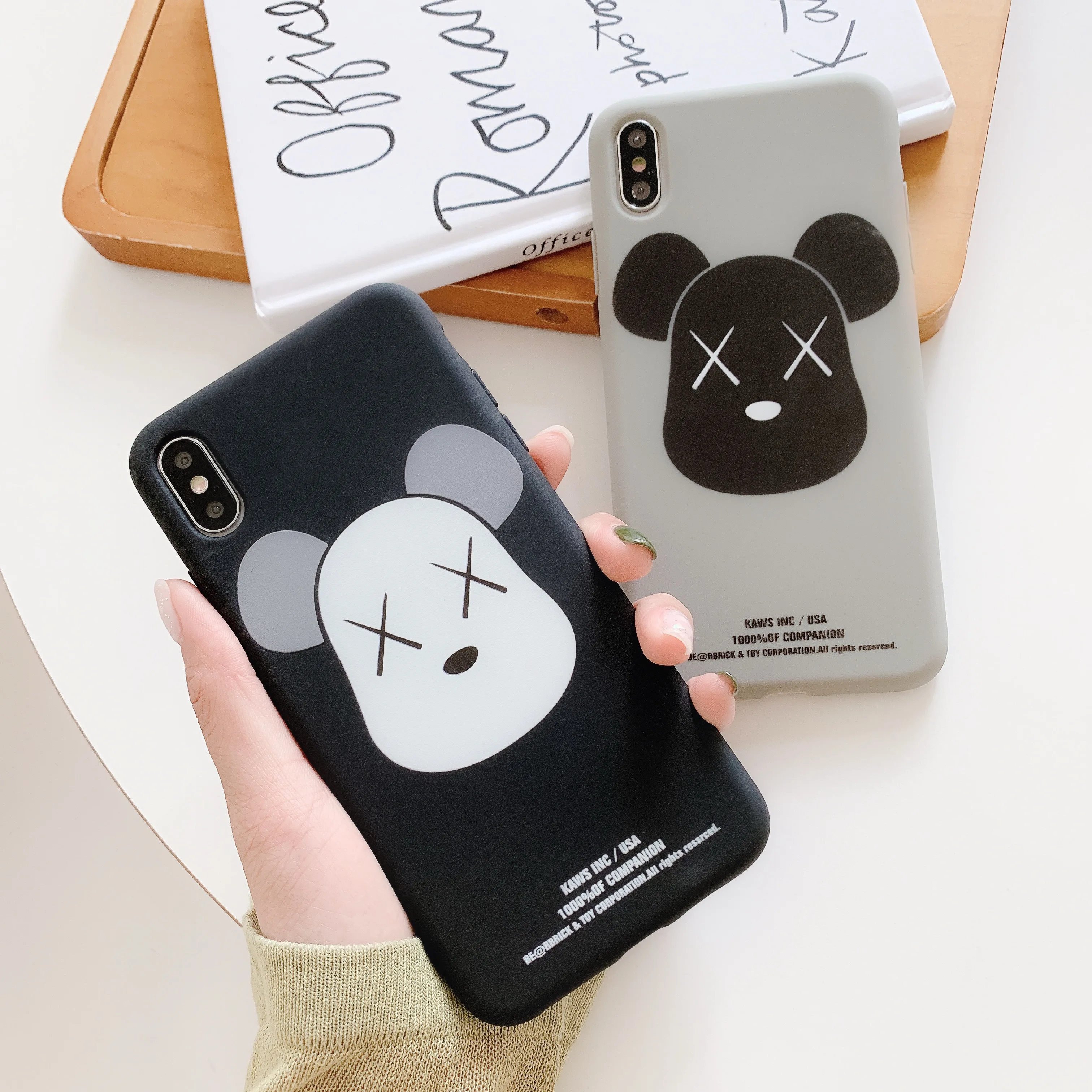 

Cute Animal Bears Phone Case For iPhone 11 Pro Max X XR XS Max 7 8 6 6s Plus Funny Cartoon Soft TPU Silicone Back Cover