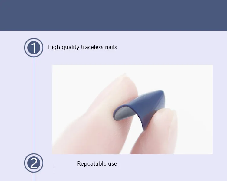Продукт популярный дизайн 30 шт ультра-тонкие и бесследные узоры для ногтей для съемных поддельных ногтей