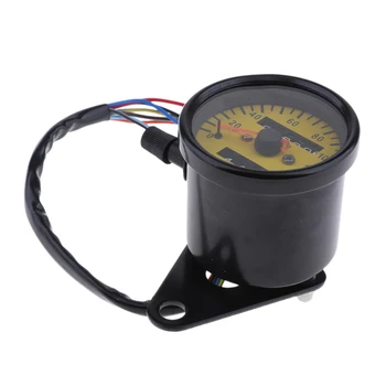 

12V Motorbike Universal LED Speedometer Gauge with Four Indicator Functions