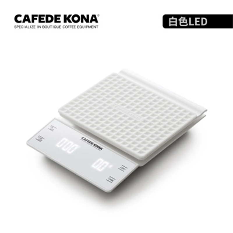 CAFEDE KONA весы с таймером 3 кг/0 1g Водонепроницаемый Electroni Кофе Точность капельного