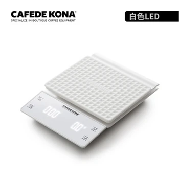 

CAFEDE KONA Smart Coffee Scale with Timer Electronic Drip Coffee Scale 3KG/0.1g Precision Kitchen Scale Waterproof Coffee Scale