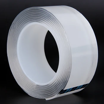 

Double Sided Tapes Adhesive Transparent Traceless Double-sided Tape for Kitchen Home Car Multiple Uses Length 1m Width 40/35mm