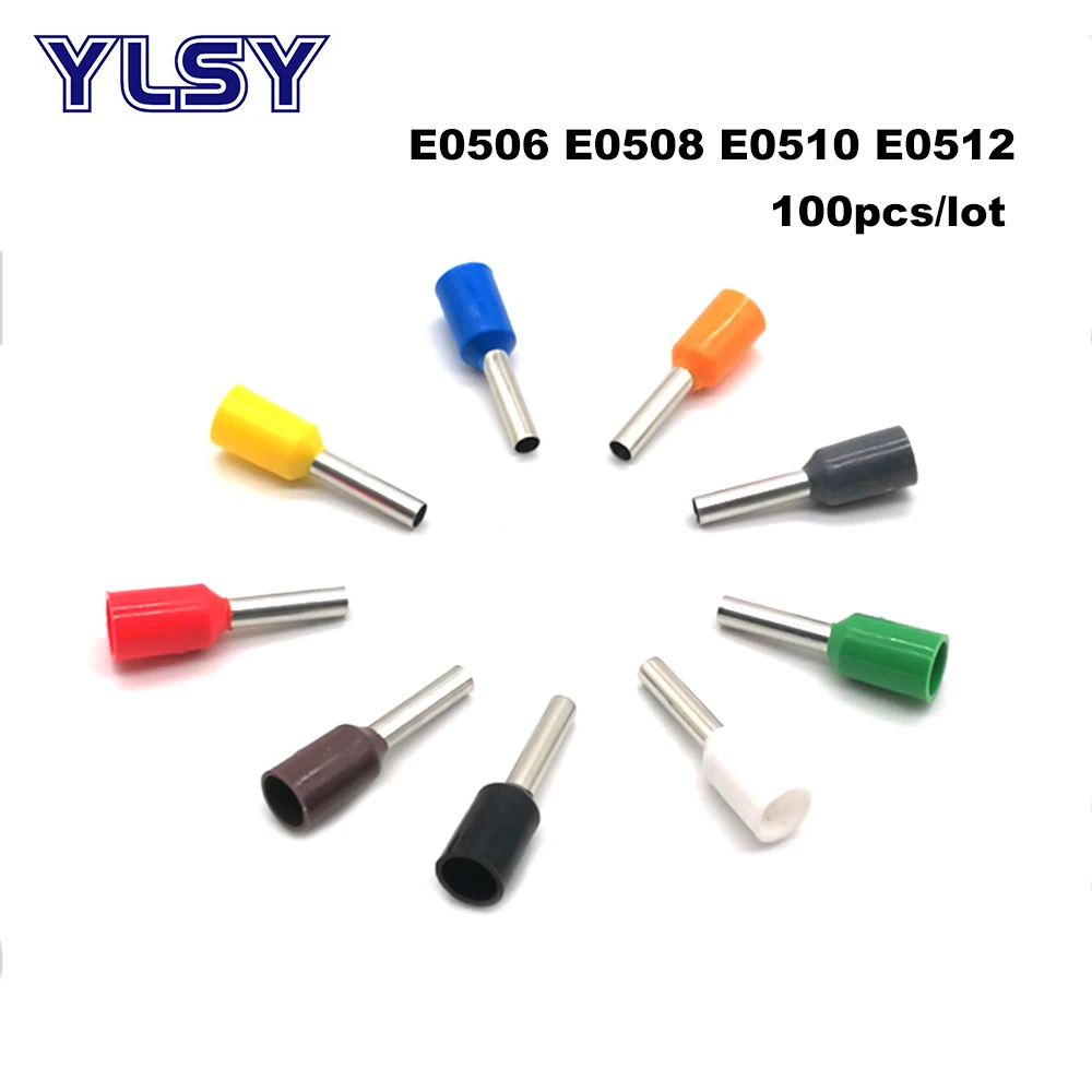 E0506 0508 0510 0512 crimp terminal 100pcs