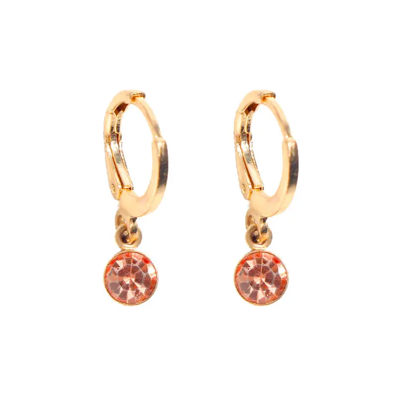 Flatfoosie Fashion New Tiny Eye Hoop Earrings For Women Girl Gold Cartilage Hoop Earrings Jewelry Star Moon Round Charm Earring