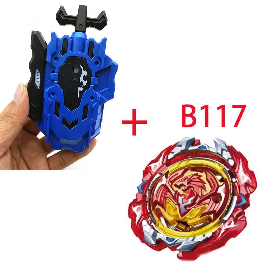 Волчок Beyblade BURST B-104 B-102 с пусковым устройством Bayblade Bay blade металл пластик Fusion 4D Подарочные игрушки для детей - Цвет: B117