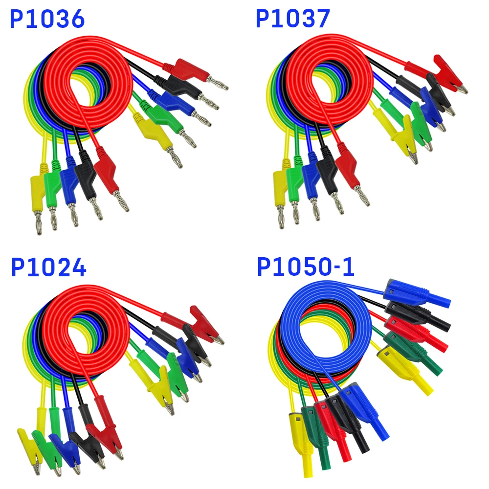 Cleqee P1024 P1036 P1037 P1050-1 высокого качества 4 мм штекер типа "банан" безопасный штабелированный тестовый провод 14AWG мягкий силиконовый проводной 100 см