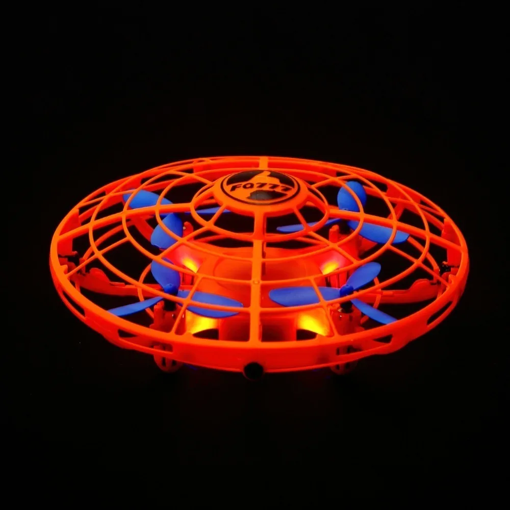 FQ777 FQ14 Индукционная подвеска UFO самолет Пятигранный датчик жестов Смарт летающая тарелка с светодиодный мини-самолет ZLRC