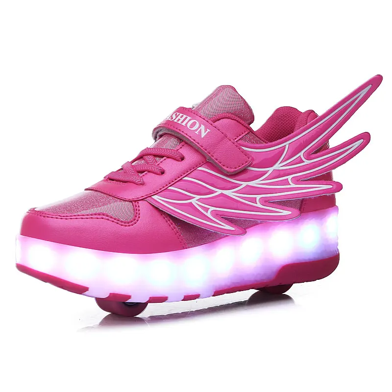 

New Skate Shoes Luminous Kids Sneakers Led Roller Skate Shoes for Children Kids Led Shoes Boys Girls Rollers Shoes Light Up