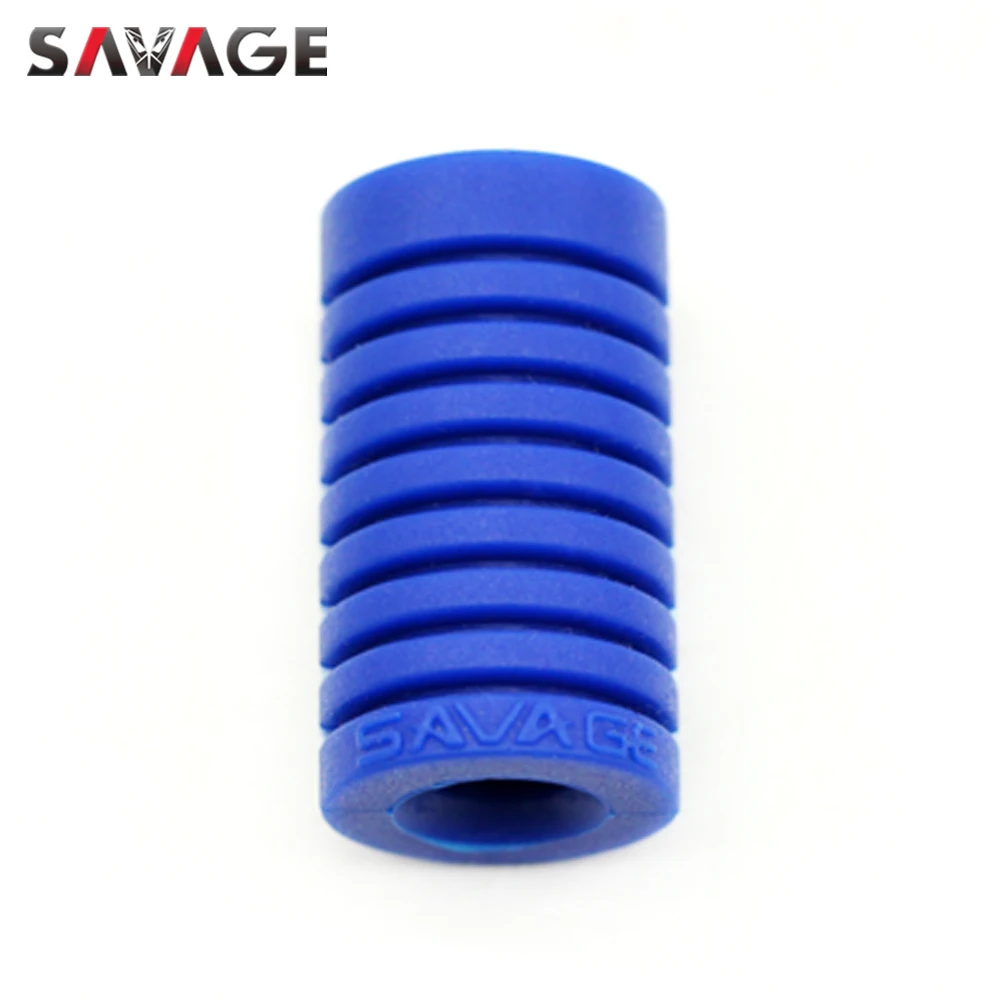 Universal Foot-Operated Left Shift Lever Foot Pad Pedal Toe Peg Cover Motorcycle Accessories Silica Gel Black/Blue/Red/Green
