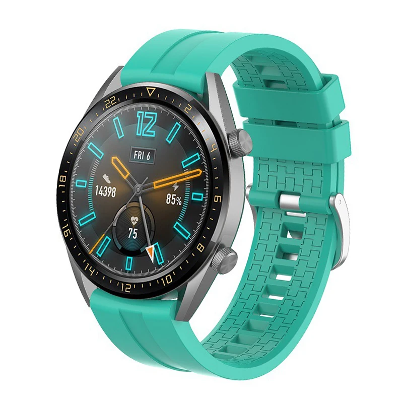 22 мм ремешок для huawei Watch GT/Honor Watch Magic/Amazfit PACE/samsung Galaxy 46 мм gear S3 спортивный силиконовый браслет на запястье ремешок
