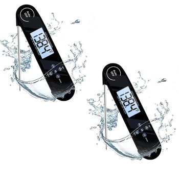 

Meat Thermometer,Instant Read BBQ Thermometer,Food Thermometer with Folding Probe,for Cooking,Outdoor Grilling