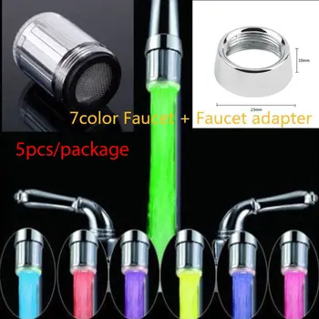 

Faucet Adapter LED Faucet Adapter 5pcs/Bag ABS Kitchen Sink Home Improvement Water Tap Bathroom Garden