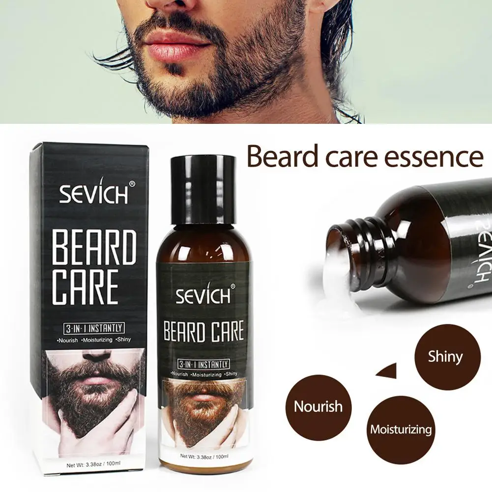 Горячие новые средства ухода за бородой эссенция натуральный растительный питающий, увлажняющий уход за бородой эссенция для мужчин