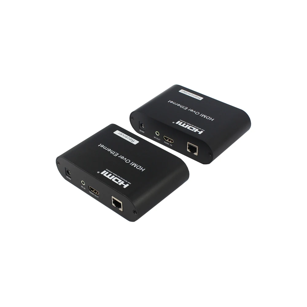 

Free shipping 395 feet 1080P HDMI Extender Transmitter and Receiver Over Cat5e/cat6 Ethernet /TCP/IP With IR