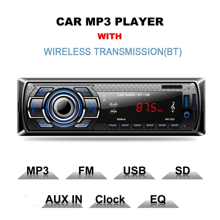 Car Radios Stereo Remote Control Digital Audio Music Stereo Car MP3 Radio Player