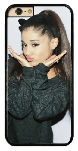 Чехол для телефона KETAOTAO Celebrity Singer Actress Ariana Grande s для iPhone 4S SE 5 5C 5S 6S 7 8 Plus X чехол из мягкого ТПУ резины и силикона - Цвет: Серый