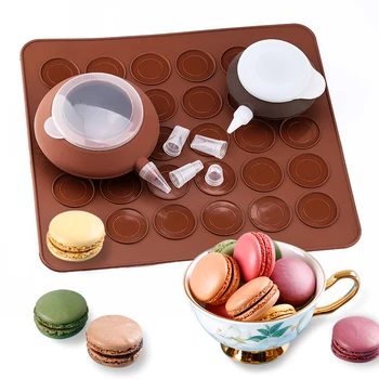 

Silicone Macaron Mold DIY Chocolate Mold Cakes Pad Baking Tools Nonstick Cake Biscuit Bake Mat Home Oven Baking Moulds Bakeware