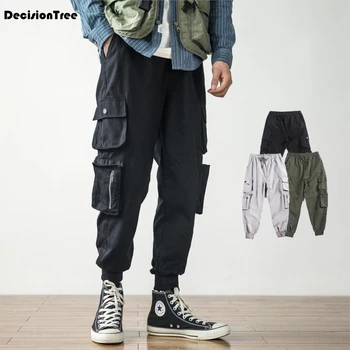 

2020 men multi pocket harem hip pop pants trousers streetwear sweatpants hombre male casual cargo pants men harem pants men