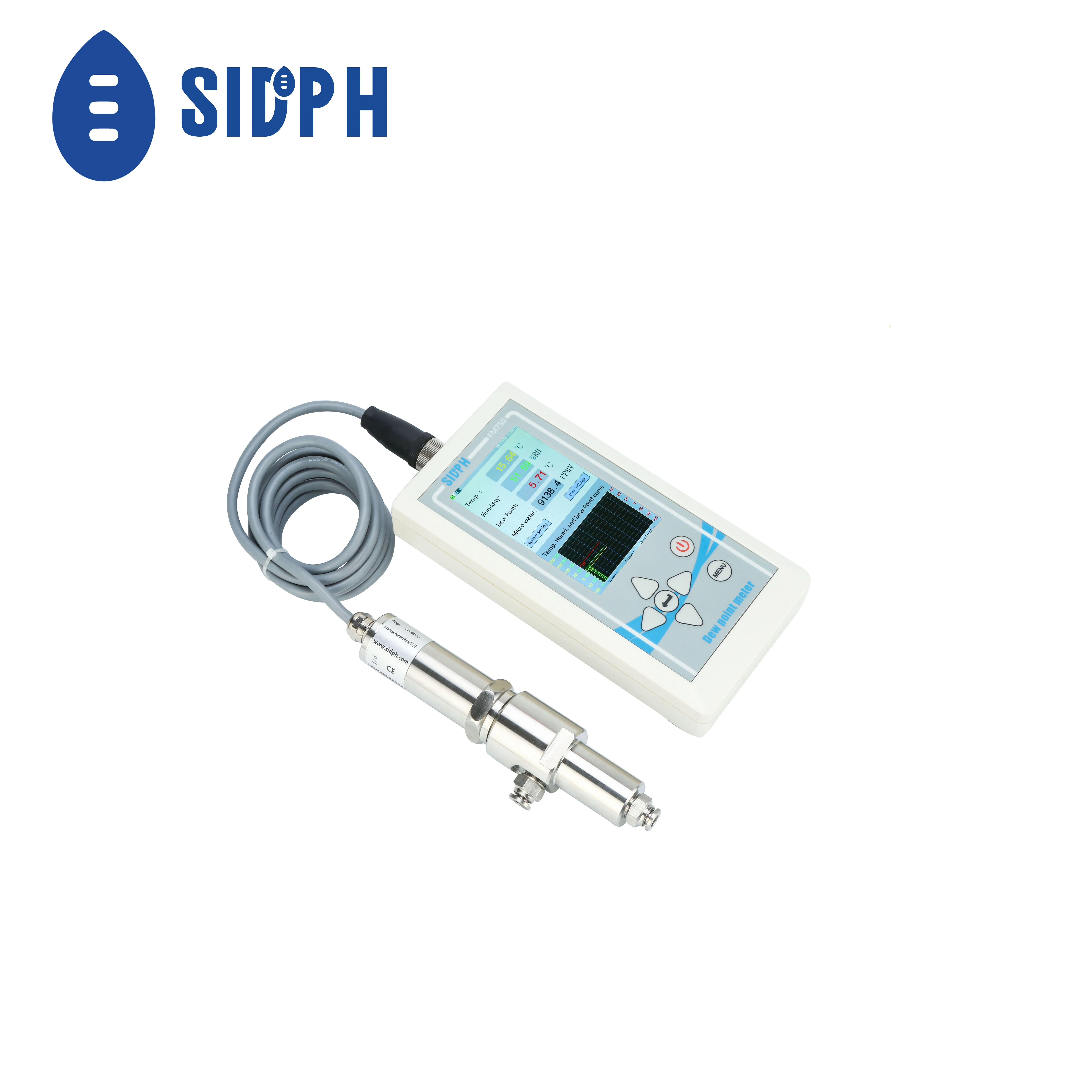 Fm750 Portable Dew Point Meter For Compressed Air Instrument Parts