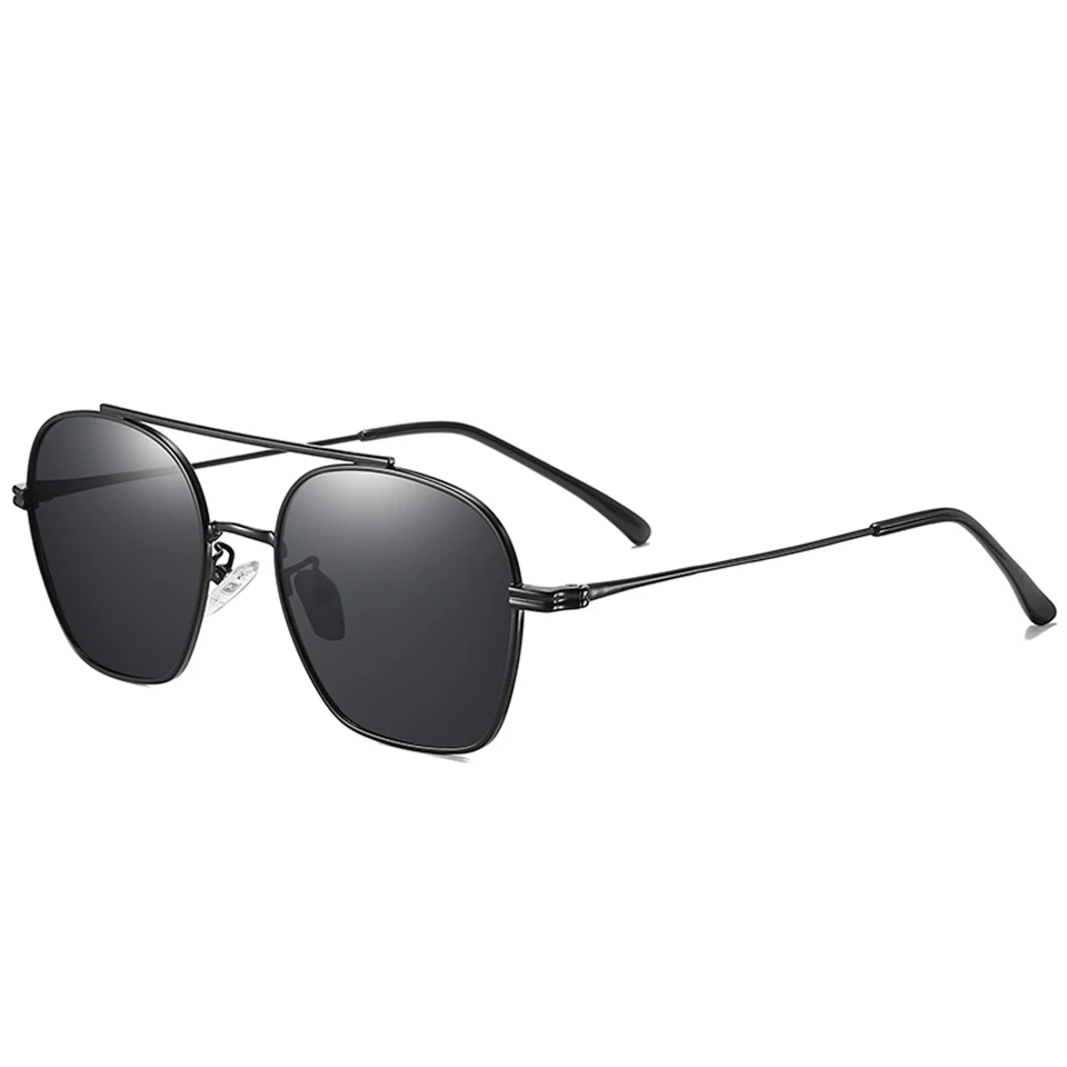 black grey ELITERA, женские модные овальные поляризованные солнцезащитные очки, женские трендовые солнцезащитные очки, оправа из сплава, защита от уф400 лучей - Цвет линз: black grey