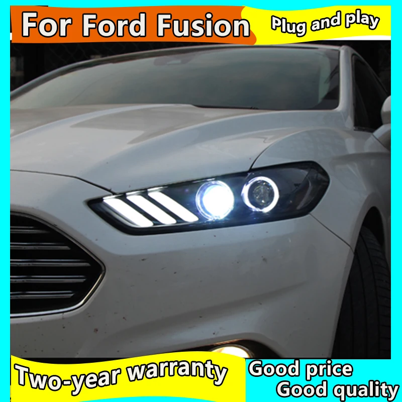

Car Styling for Ford Fusion Headlight 2013-2017 Mondeo DRL Mustang Design Hid Dynamic Signal Bi Xenon LED Beam Accessories