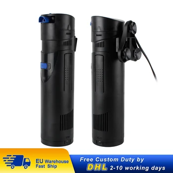 

4 in 1 Ultra Low Noise Aquarium Air Pump CUP Filter Pump Fish Tank 10W 700L/H Underwater Pump Submersible Water Pump