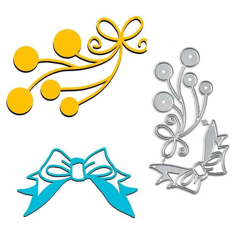 

DiyArts Bow And Flower Metal Cutting Dies Lace Rectangle DIY Etched Dies Craft Paper Card Making Scrapbooking Embossing 2019