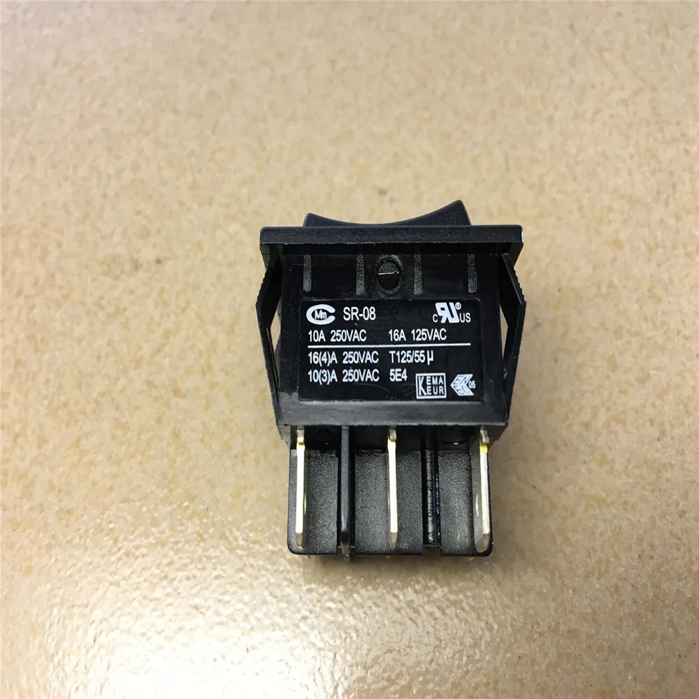 1PC Merchant CMm SR-08 Power Rocker Switch 6 Pins 16A 250VAC  T125/55u #V3580 CH 