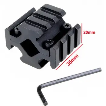 

Universal 4 Picatinny Weaver Rail 3 Slot Barrel Mount 20mm For Scope Sight