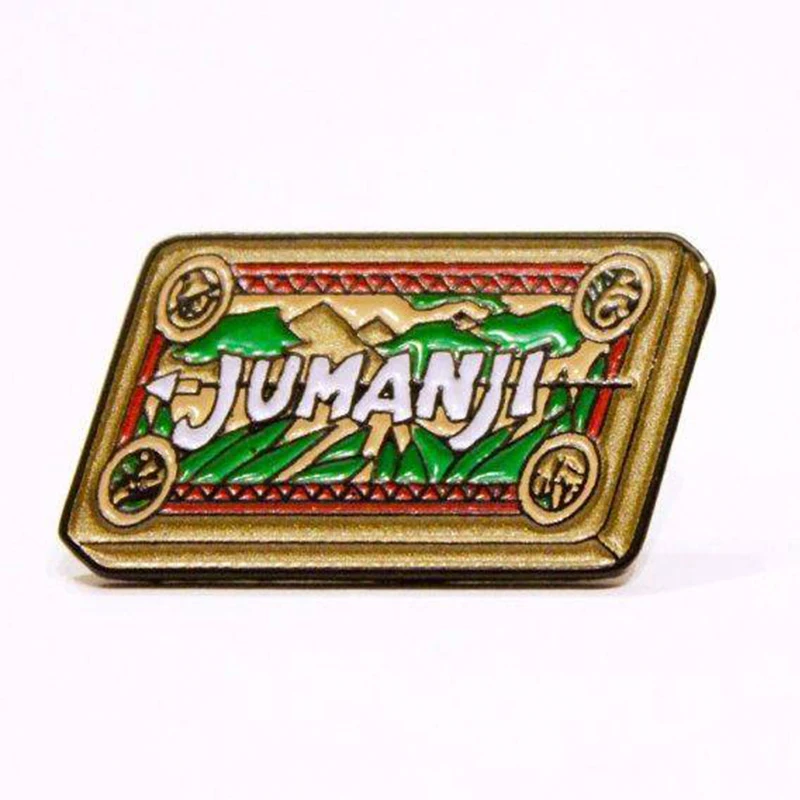Эмалированная штифта Jumanji таинственная шахматная доска игры значок приключений