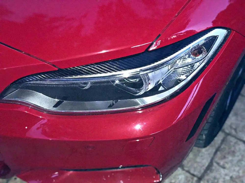 Сухой углеродный налобный фонарь для бровей век Налобные фонари BMW F87 M2 F22 F23 220i 228i