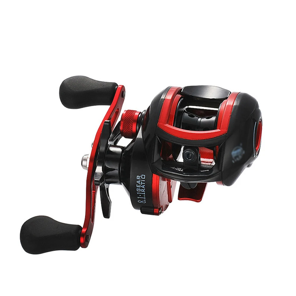 Lizard 18*1BB Metal Baitcasting Fishing Reel 8.1:1 Long Shot Left / Right Hand Fishing Wheel Bait Casting Fishing Reel