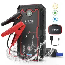 UTRAI автомобильное пусковое устройство, Портативное аварийное зарядное устройство, литий-ионный аккумулятор, внешний аккумулятор, 22000 мАч, автомобильное зарядное устройство, пусковое устройство, водонепроницаемое